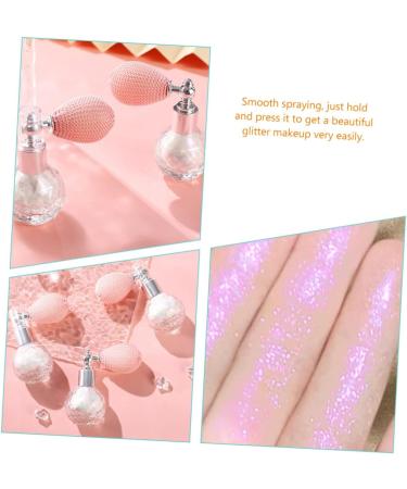 FOMIYES High Gloss Dusting Glitter Eye Shadow Hair Body Spray Glitter Highlighter Powder Spray for Body Nail 7.5x7cm Purple - Buy Online on GoSupps.com