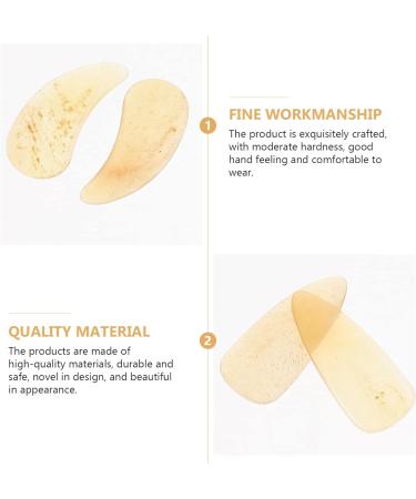HAKIDZEL 8pcs Guzheng nails ukelele pick guzheng ox horn pick mandolin picks Guzheng Nail Covers Guzheng Finger Picks thumb picks Fingertip Covers guzheng picks Guitar Ukulele child horns 2.7X1.2X0.1CM Yellow - Buy Online on GoSupps.com