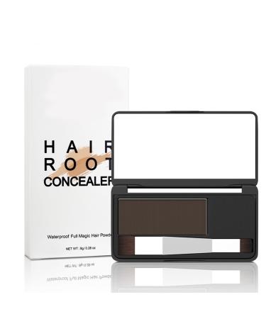 Instantly Hairline Powder Quick Root Touch Up Light Brown Natural Hairline Powder With Double Head Brush & Mirror Eyebrow & Contour Temporary Hair Colour Root Cover Up Powder Long Lasting&Sweatproof