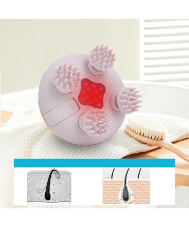 Juchrzey Hand Hair Massager - 8 Silicone Heads Scalp Knet Vibration IPX7 Waterproof - Boost Hair Growth & Relaxation - Buy Online on GoSupps.com