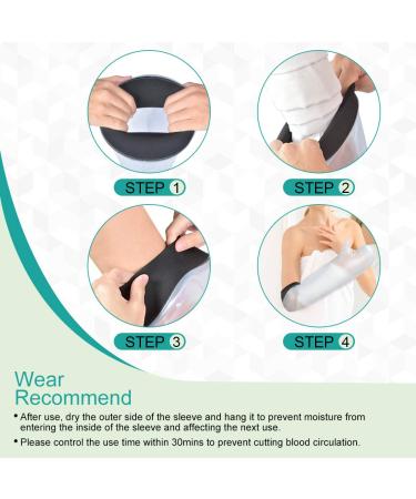 Waterproof Arm Cast Cover - Watertight Sealed Bag for Shower, Adult - Keep Wound Dry, Short Arm Size - No Skin Marks - Buy Online on GoSupps.com