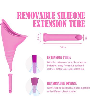 Yagaspantery Portable Urinal for Women - Reusable Pee Help for Camping Festivals & Outdoor Activities - Pink - Buy Online on GoSupps.com