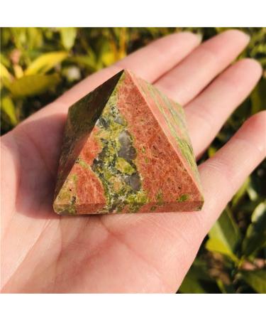 Crystal 4cm Natural Quartz Crystal Flower Green Stone Pyramid Suitable for Home Office Decoration JZIGTDEM - Buy Online on GoSupps.com