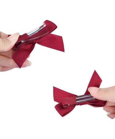 DEEKA 2 Pack Solid Apple Red Hair Clip Bows for Little Girls - Buy Online on GoSupps.com