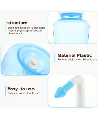 Nasal Wash Bottle - 300ml Neti Pot for Sinus Rinse & Irrigation | Nose Flush Squeeze Bottle (Random Color) - Shop Now for International Shipping - Buy Online on GoSupps.com