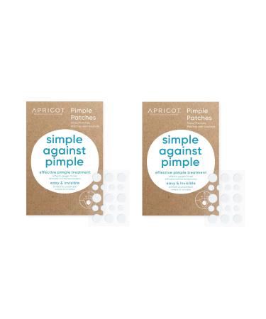 APRICOT Pimple Patches - 2-pack with 144 pimple patches with hydrocolloid invisible pimple pads 144 patches