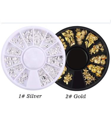 Lookathot 3D Mixed Design Nail Art Stickers - Metallic Silver Marine Life Theme - Buy Online on GoSupps.com