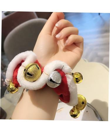 FRCOLOR 1pc Christmas Hair Tie Holiday Scrunchies Hair Jewels for Women Scrunchies with Bell Decorative Rubber Band Kids Scrunchie Hair Ring Bell Shaped Miss Red Coral Fleece - Buy Online on GoSupps.com