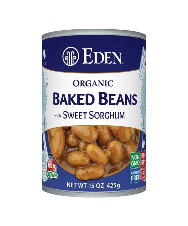 Eden Organic Baked Beans with Sorghum & Mustard, Navy 15 oz (12-Pack) - Healthy & Delicious - Buy Online on GoSupps.com