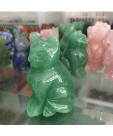 Natural Crystal Rough 2inch Natural Crystal Stone cat Hand Carved Statue Green Stone ERTEYIN - Buy Online on GoSupps.com