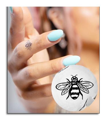 Inkbox Temporary Tattoos  Semi-Permanent Tattoo  One Premium Easy Long Lasting  Water-Resistant Temp Tattoo with For Now Ink - Lasts 1-2 Weeks  Bee Tatttoo  1 x 1 in  Bebo