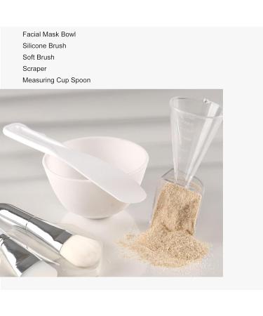 5-in-1 Face Mask Mixing Bowl Set - DIY Facial Skincare Kit with Silicone Brush Spatula & Measuring Tools for Perfect Face Masks - Buy Online on GoSupps.com