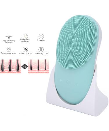 Qukaim Electric Facial Cleansing Brush Electric Face Cleansing Brush Silicone Vibration Pore Cleaner 2-in-1 Waterproof Skin Cleaning Device - Buy Online on GoSupps.com