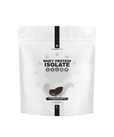 Canadian Protein 100% Whey Isolate 29g of Protein | 6 kg of Cookies and Cream Flavored Protein Powder Rich in BCAA Amino Acids