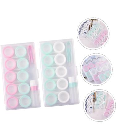 Healeved 4 Sets Colored Contact Lens Storage Boxes | Travel Cases & Tweezers | Secure & Stylish Containers for Lenses - Buy Online on GoSupps.com