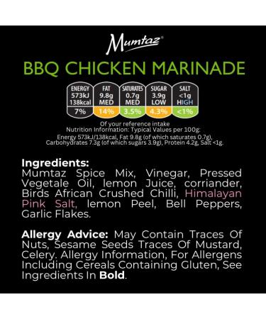 Mumtaz BBQ CHICKEN Marinade Catering/Party Size Bucket - BULK 2.2Kg - Restaurant Quality - Mildly Spiced - BBQ - Grill - Roast - Stir or Air fry.All Natural Ingredients- Gluten Free- Vegan Friendly. - Buy Online on GoSupps.com