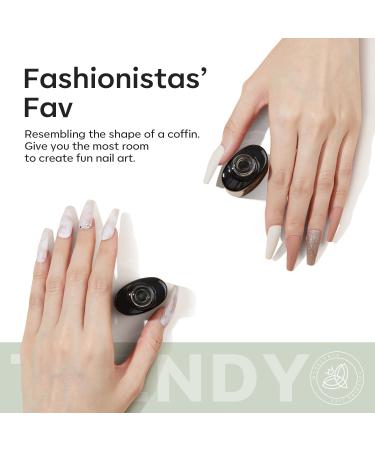 Modelones Long Coffin Nail Tips - 500Pcs Clear False Acrylic Full Cover Gel Nails for DIY Salon-quality Nail Extensions - Buy Online on GoSupps.com