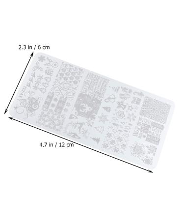Minkissy Nail Art Stamping Plate Kit - Halloween & Christmas Designs with Snowflake Patterns for DIY Nail Decoration - Buy Online on GoSupps.com
