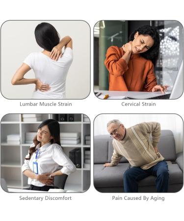 ACWOO Lumbar Spine Support Cushions - Orthopedic Back & Neck Relief Pillows for Home & Auto (Pink) - Alleviate Muscle Pain & Improve Posture - Buy Online on GoSupps.com