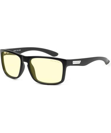 Gunnar Intercept Gaming Glasses - Onyx Frame Amber Lenses - 65% Blue Light & 100% UV Protection - Strength +2.0 - Premium Blue Light Reduction for Enhanced Comfort - Buy Online on GoSupps.com