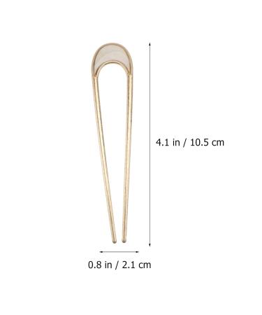 Frcolor 2pcs Vintage Hair Forks - U-Shaped Metal Hairpins for French Style Updos & Retro Chignons - Perfect for Women & Girls - Buy Online on GoSupps.com