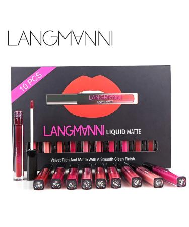 10 Parts Set Matte & Waterproof Lip Gloss | Ultra Moisture Cream & Nude Liquid Lipstick | Sexy Makeup for Beautiful Lips - International Shipping - Buy Online on GoSupps.com