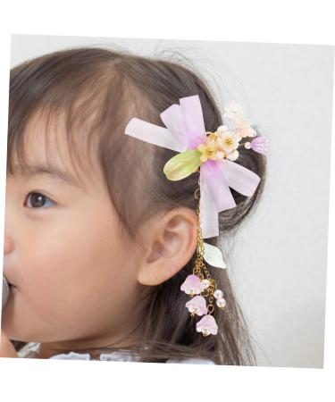 Beaupretty 4 Pairs tassel flower hair clip hair accessories for kids hanfu hair accessories hair accessory for women flower headpiece kids hair accessories hair clips flower hairpin girl baby - Buy Online on GoSupps.com