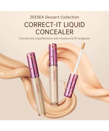 ZEESEA Dessert Collection Liquid Concealer #00 Oat Milk - Correct Imperfections Moisture & Longwear 0.1 Fl Oz - Shop Internationally - Buy Online on GoSupps.com