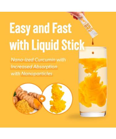 NANOCUMIN Alpha Turmeric Curcumin Liquid Stick 30ea - 140mg Curcuminoids for 1 Stick - Easy and Fast Absorption - 10ml x 30 Days 10.14 oz - Buy Online on GoSupps.com