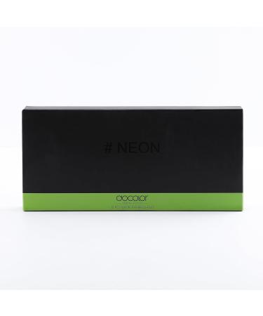 Docolor Eye Makeup Brushes Set - 15pcs Professional Brushes for Eyeshadow, Concealer, Eyebrow, Eyelash, and Eye Liners - Neon Green - Buy Online on GoSupps.com