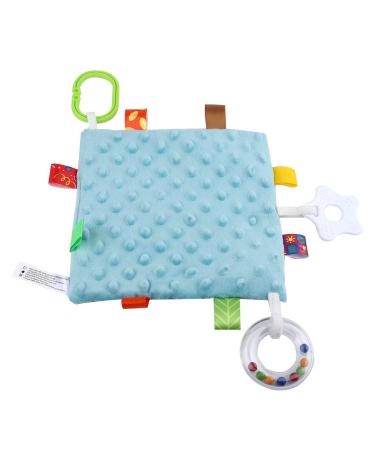 Ultra-Soft Plush Baby Comfort Towel - Cute Cartoon Design | Soothing Pacifier & Safety Ceiling Towel with Bite Ring - Buy Online on GoSupps.com