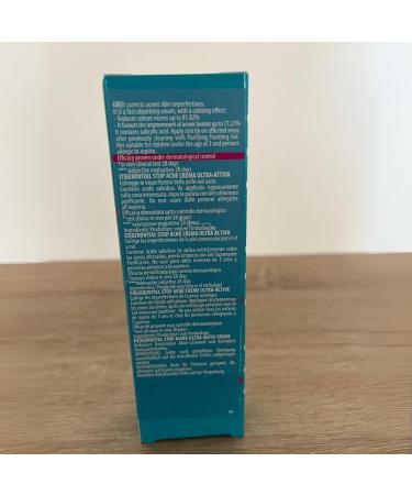 Ultra-Active Face Cream for Acne with Salicylic Acid Reduces Sebum Excess and Pimples Corrects Skin Imperfections Concentrated Formula 15 ml Gerovital Stop Acnee - Buy Online on GoSupps.com