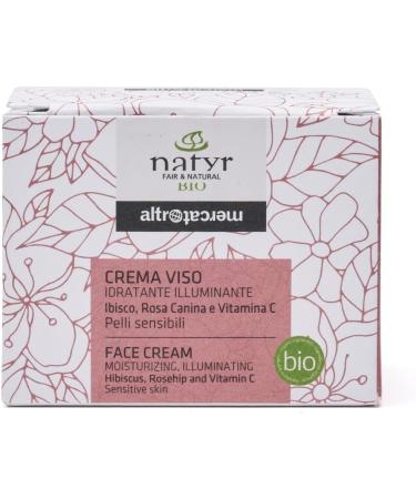 natyr Andermarkt Face cream with vitamin C Sensitive skin Hibiscus Organic 50 ml - Buy Online on GoSupps.com