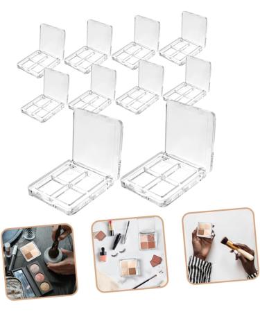 Housoutil 50 Pcs Boxes Eye Shadow Box Highlighters Makeup Containers Diy Eyeshadow Sub Plate Cosmetic Sample 6x6cmx5pcs Transparentx5pcs - Buy Online on GoSupps.com
