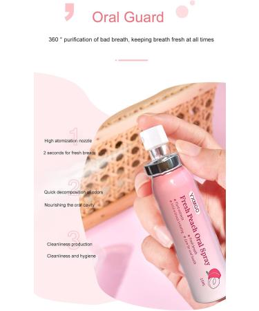 YXMGC Mouth Spray Peach Mint With Surprise Gifts 15ML (Pack of 2) - Buy Online on GoSupps.com