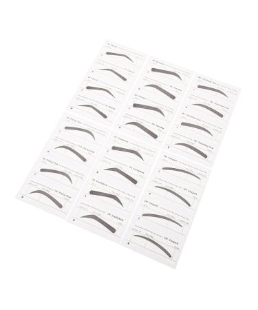 DOITOOL Women Eyebrow Stencil 6 Pcs Stickers Brow Stencil Ruler Disposable Eyebrow Stencil Eyebrow Card Miss Micro Edge Girl