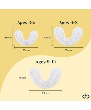 AutoBrush Double Sided U Shaped Nylon Brush Head Replacements - Adults and Kids Sizes (Kids  Ages 6-8) Kids Ages 6-8 - Buy Online on GoSupps.com