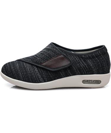 SDEQA Adjustable Diabetic Walking Shoes Memory Foam Extra Wide Swollen Sneakers for Elderly - Size 10F - Buy Online on GoSupps.com