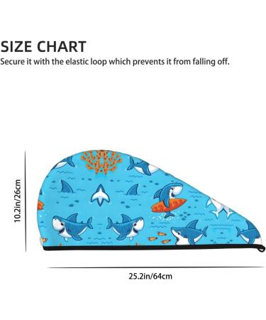 Undersea Whale Coral Velvet Dry Hair Cap | Quick-Dry Hair Towel Wrap for Men & Women | Perfect for Travel & Home - Buy Online on GoSupps.com