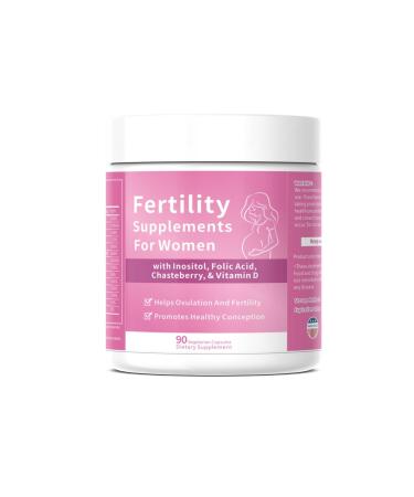 conception for her Fertility Supplements for Women Prenatal Vitamin Support with Myo-Inositol Folate and Chasteberry Supports Hormonal Balance Ovulation & Regular Cycles 90 Capsules