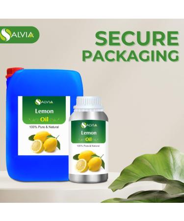 Lemon Oil (Citrus limonum) Essential Oil by Salvia (2000ml) 67.6 Fl Oz (Pack of 1) - Buy Online on GoSupps.com
