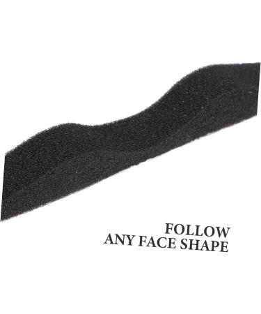Healeved Nose Bridge Cushion 2 Pack Anti-Fog Nasal Pads & Stripes for Comfort & Protection | Black Sponge Nose Brace (10x1cm) - Buy Online on GoSupps.com