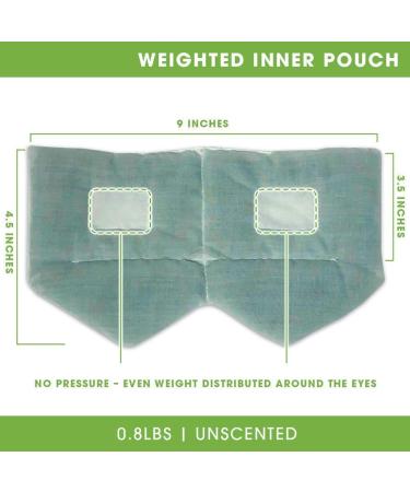 Weighted Sleep Mask & Lap Blanket Set for Relaxation & Meditation - BARMY (0.8lbs Mask, 6lbs Blanket) - Buy Online on GoSupps.com