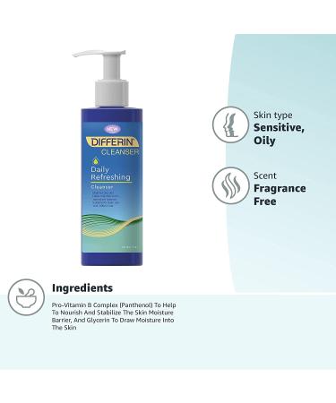 Buy Differin Daily Refreshing Cleanser 6 fl oz - Acne Treatment & Skin Care - Buy Online on GoSupps.com