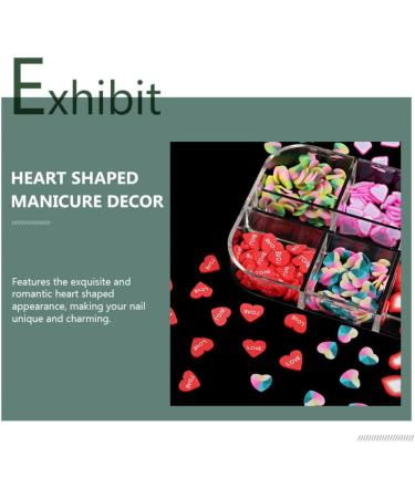 Love Nail Charms 2 Boxes Love Heart Nail Art Slices 3D Nail Art Stickers DIY Polymer Clay Slice Charm for DIY Crafts Nail Art Cellphone Decoration Manicure Tool Nail Charms Nail Art Studs - Buy Online on GoSupps.com