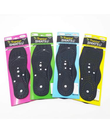 U.S. JACLEAN Acupressure Shiatsu Magnetic Insoles - Small (Men's 4-6, Women's 5-7) - Buy Online on GoSupps.com