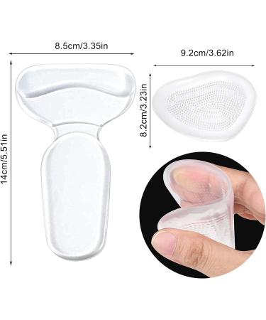 4 Pcs Silicone Heel Cushion Inserts - Anti-Slip Shoe Pads for Women's High Heels - Buy Online on GoSupps.com