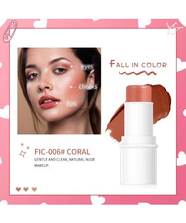 Multi-Color Cosmetic Sticks | Waterproof Cream Sticks for Lips Cheeks Eyes | 3D Facial Shadow for Women Mature Skin Uwariloy Fic-006# - Buy Online on GoSupps.com