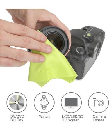 BIRUGEAR 10 Pack Extra Large Microfiber Cleaning Cloth for Electronics - Camera, Tablet, Lens, PC, Laptop, Smartphone LCD Screen - Buy Online on GoSupps.com