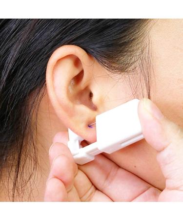2 Pack Sterile No Pain Ear Piercing Gun - Disposable Ear Stud Gun Set (Silver) | Easy and Painless Piercing Tool - Buy Online on GoSupps.com